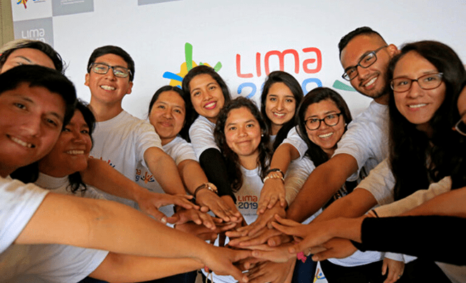 Personal y voluntarios de Lima 2019