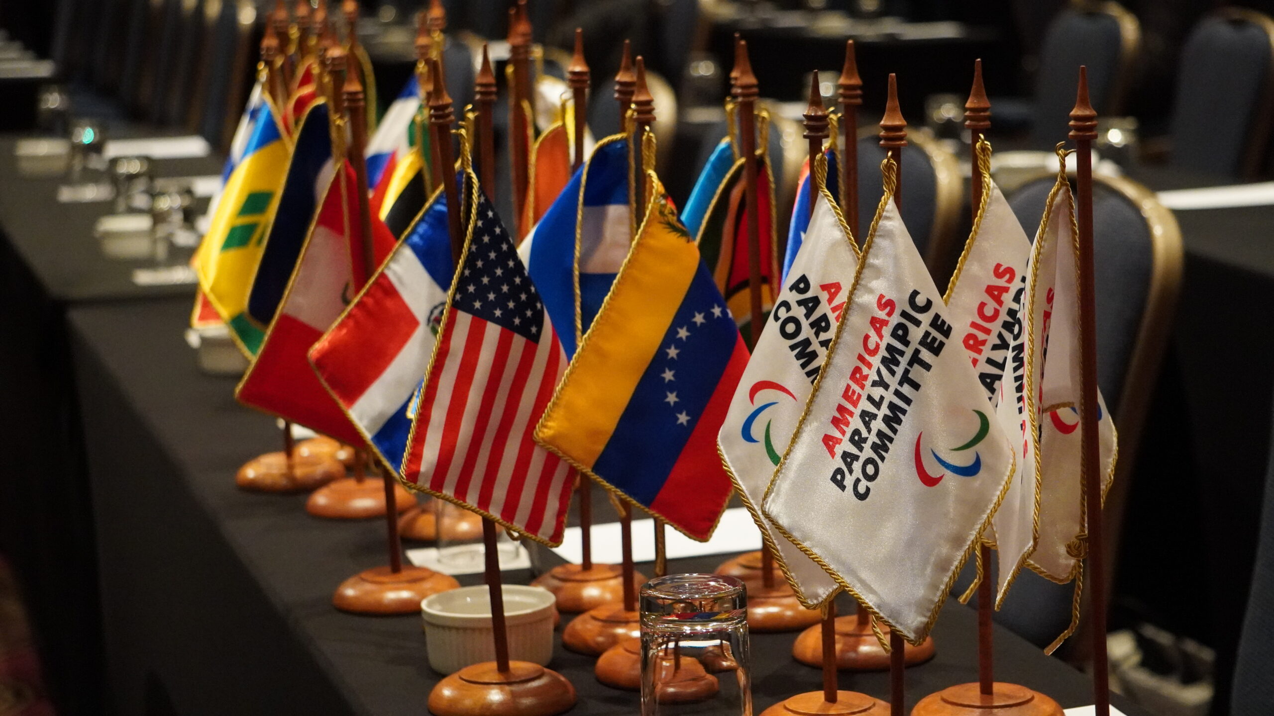 Foto referencial de muchas banderas del AmPC.