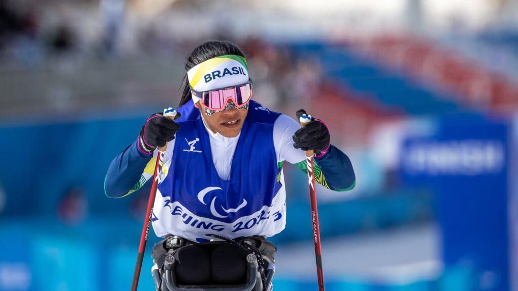 Foto Aline rocha compitiendo.