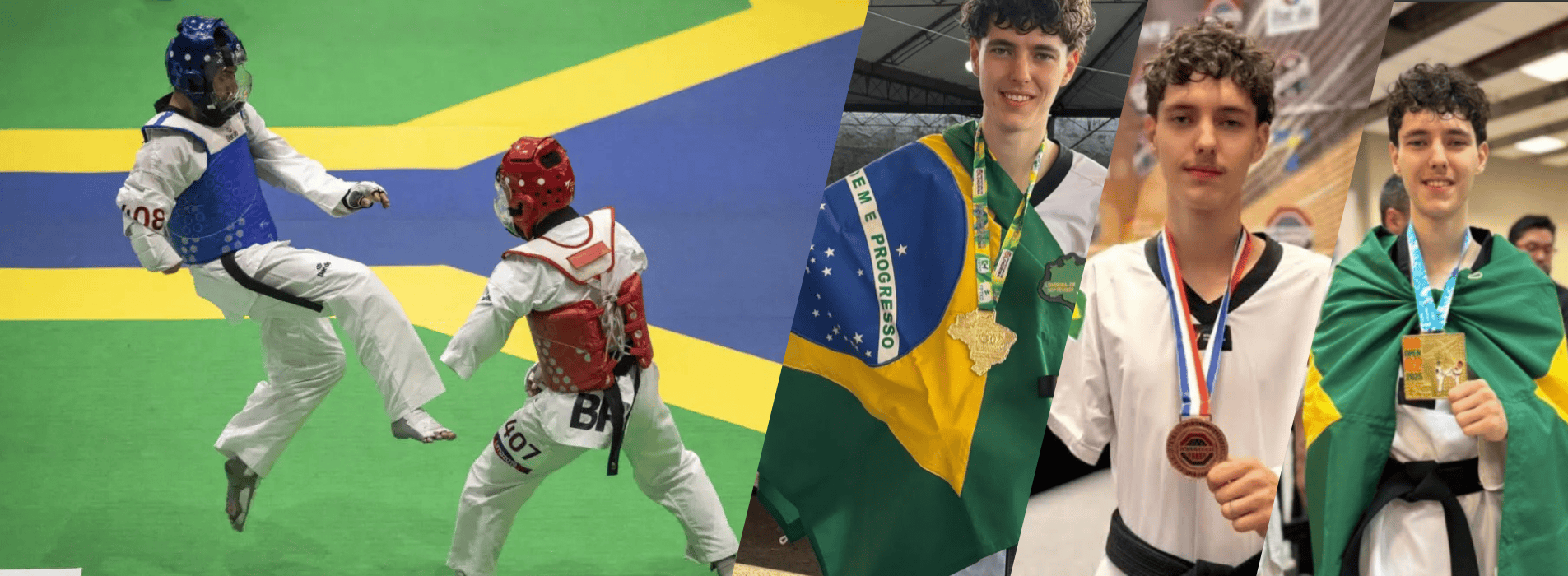 Gustavo Antony Ruppel, oro en el Brazil Open de Taekwondo rumbo a Los Ángeles 2028