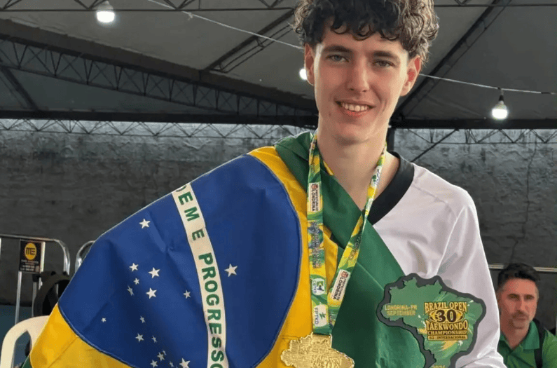 Gustavo Antony Ruppel, oro en el Brazil Open de Taekwondo rumbo a Los &Aacute;ngeles 2028