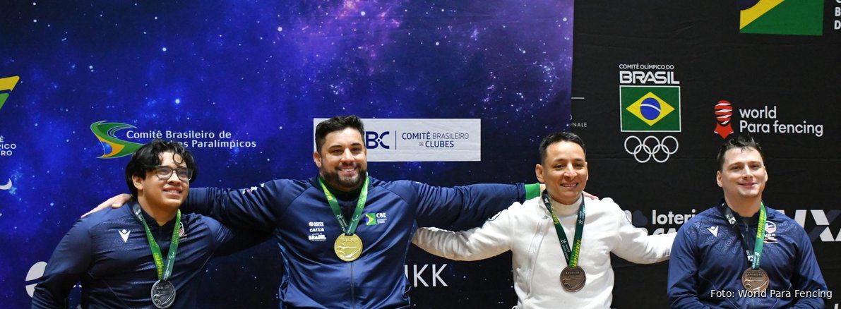 Soares y Guissone brillan por Brasil en el segundo día del Campeonato Americano de esgrima en silla de ruedas en São Paulo